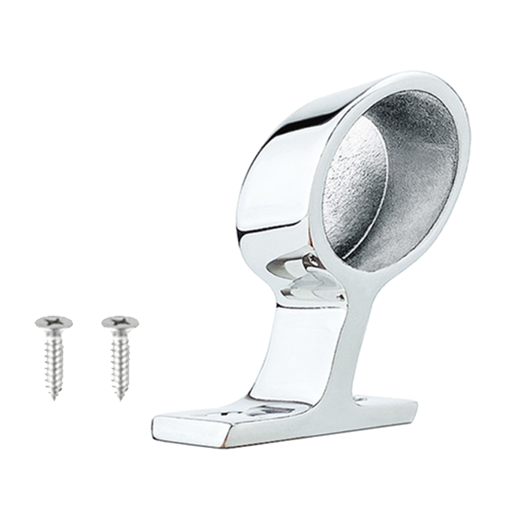1inch Stainless Steel Boat Handrail Fitting Bracket Support Right End 60 Degree