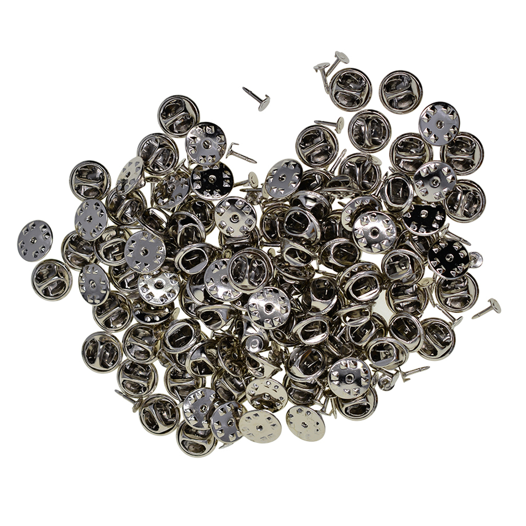 100x Butterfly Clutch Tie Tacks Pin Back Replacement Blank Pins Craft Making