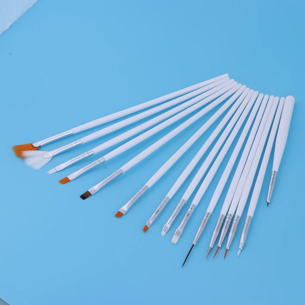 15pcs Professional Model Coloring Pen Model Tools 12.5-20cm Length
