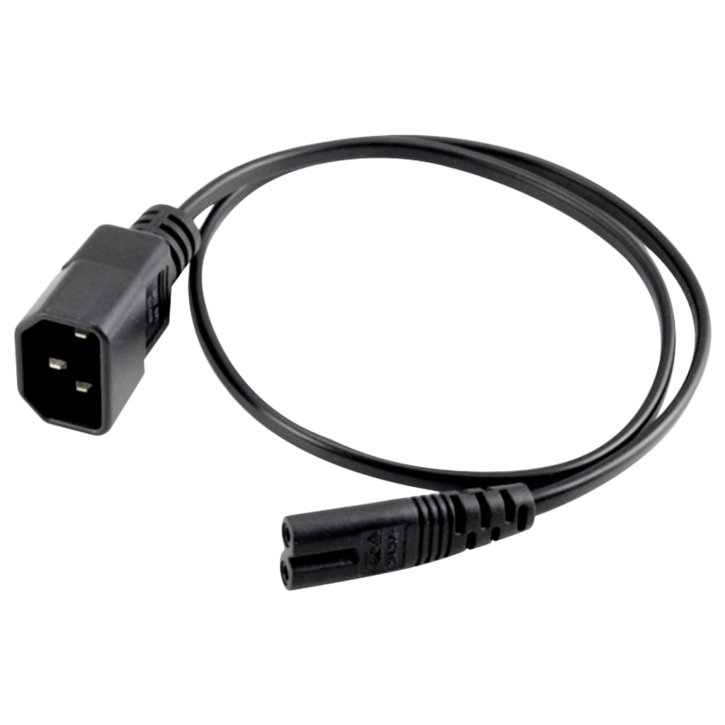 Computer Power Adapter Cable (IEC 320 C14 to C7 AC 2P) 10A - Wall Power to PDU,