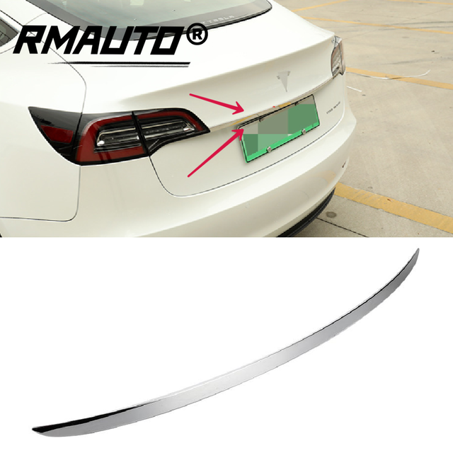 Car Tail Gate Door Strip Trim Rear Trunk Door Lid Styling Moulding