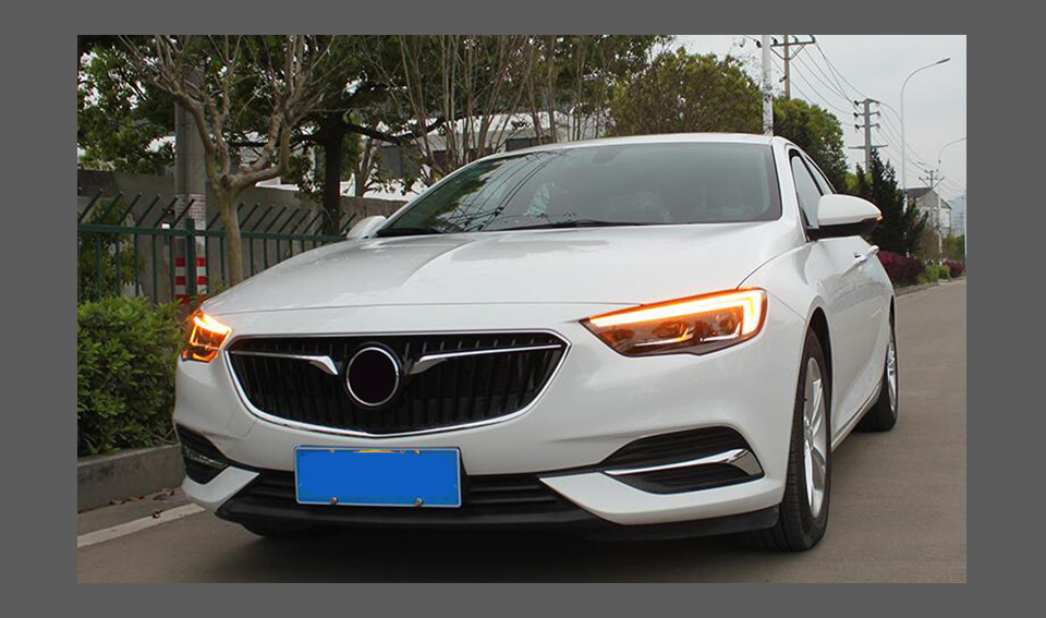 AKD Head Lamp for Opel Buick Regal LED Headlight 2016-2019 Headlights Regal DRL Turn Signal High Beam Angel Eye Projector Lens