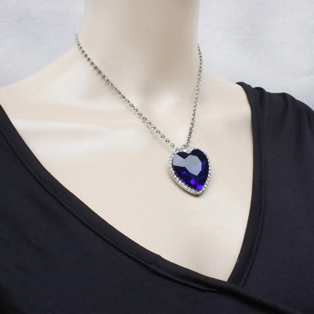 Women's  Rhinestone Pendant Chain Fashion Elegant Necklace Jewelry