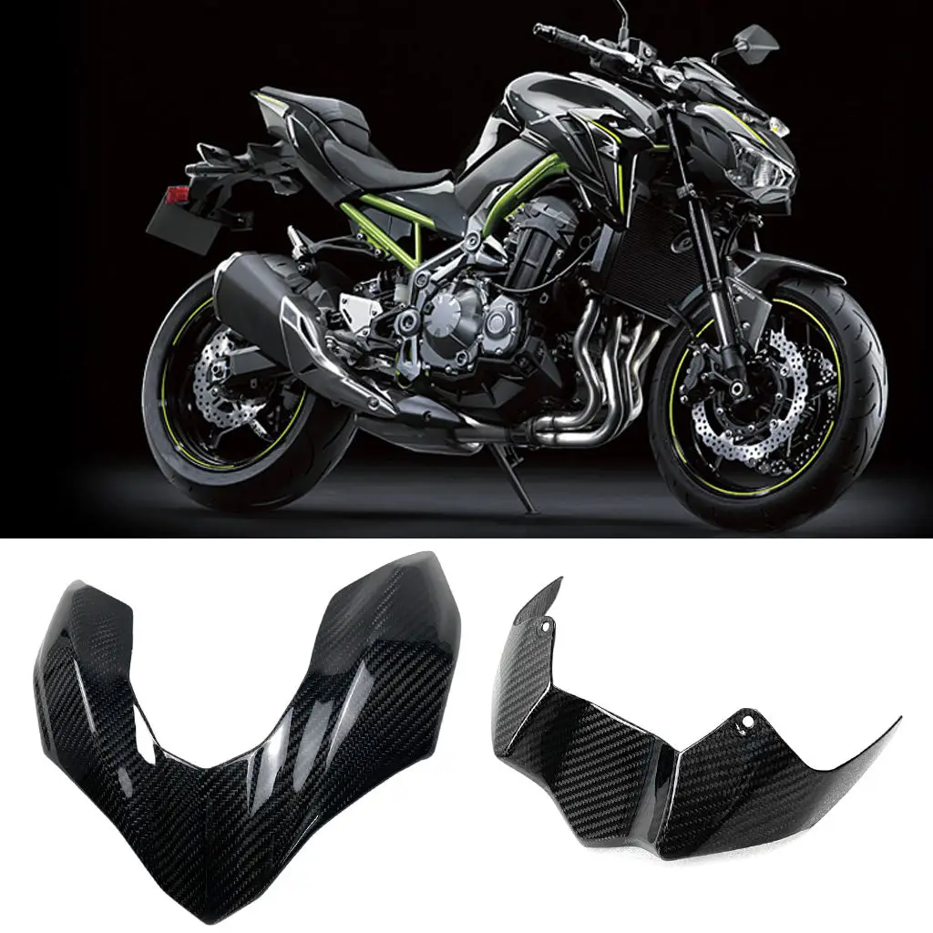 2 Pieces Motorcycle Headlight Lower Panel Trim Fit for Kawasaki Z900 2017 2018 2019 Decoration Protective Shield Accessories