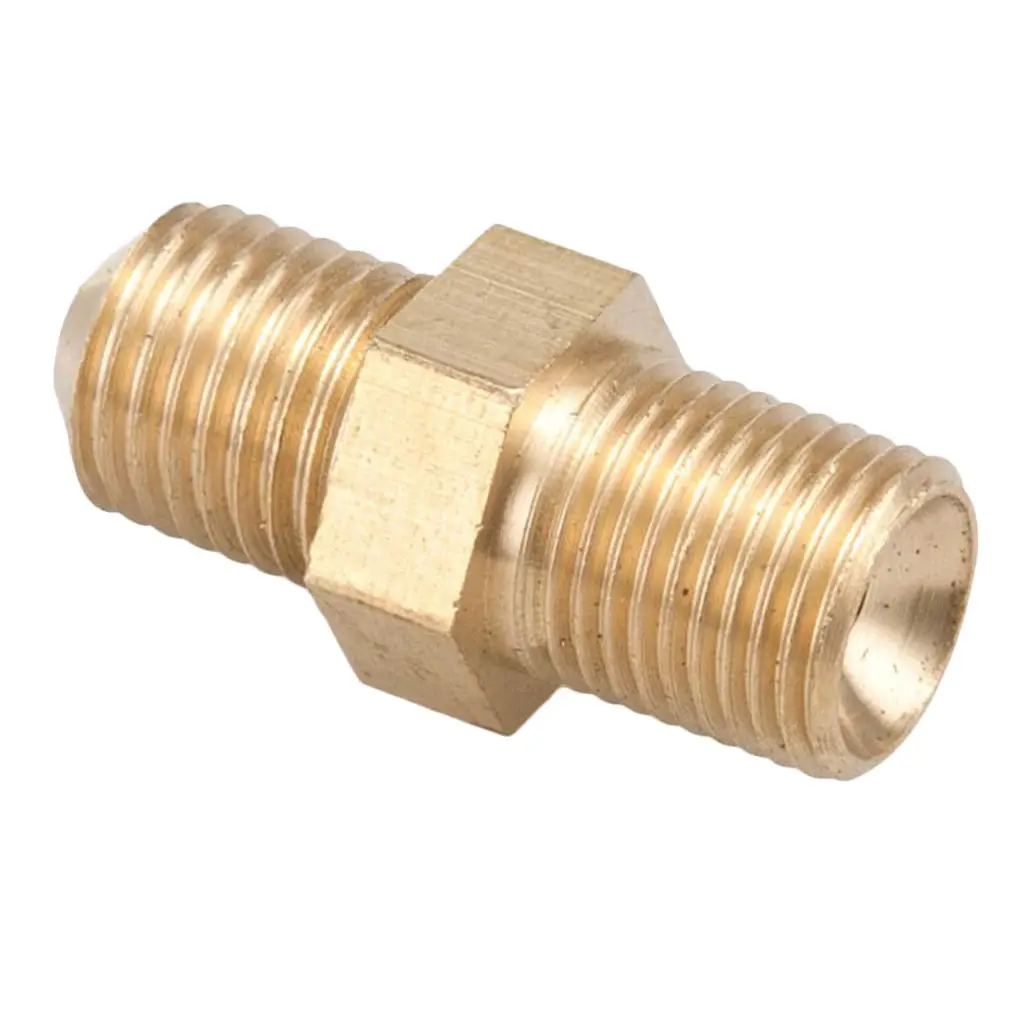 Brass Turbo Oil Feed Restrictor Fitting 4AN Male To Female .035