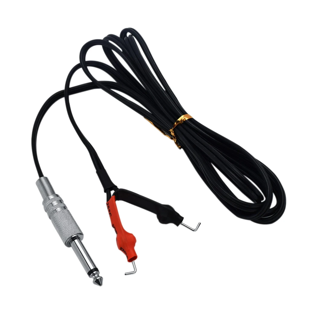Black Tattoo Accessory  Clip Cable Cable for Tattoo Machine 1.8m