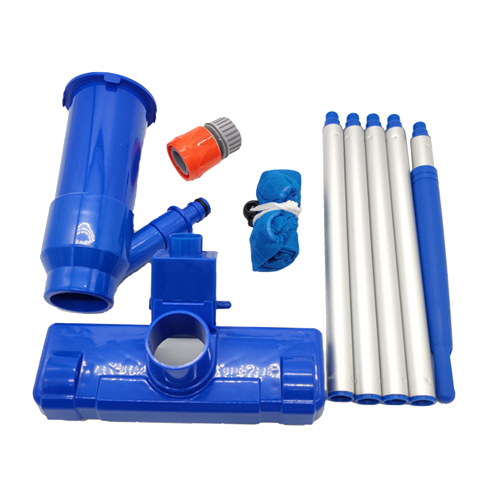 Pool Vacuum Head Kit with A Filter Bag Pool Jet Cleaner for Ground Swimming Pools Fountain Cleaning Supplies US Plug