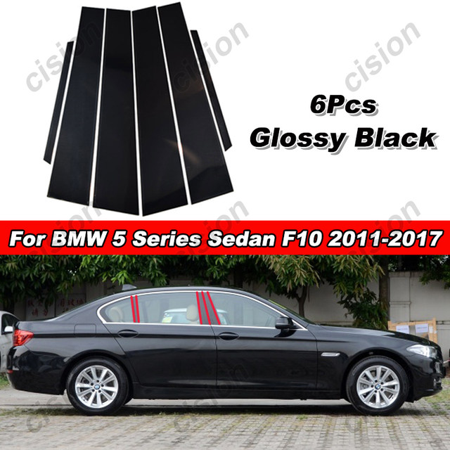 Chrome hot Pillar Posts Trim FOR BMW 5 Series 2011-2016 6PCS