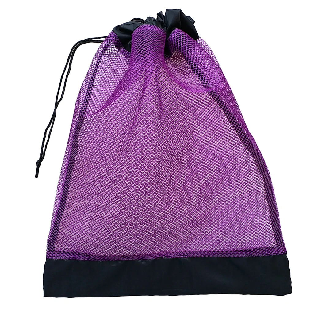 Compact Mesh Drawstring Bag for SCUBA Diving Snorkeling Gear Swim   Mask