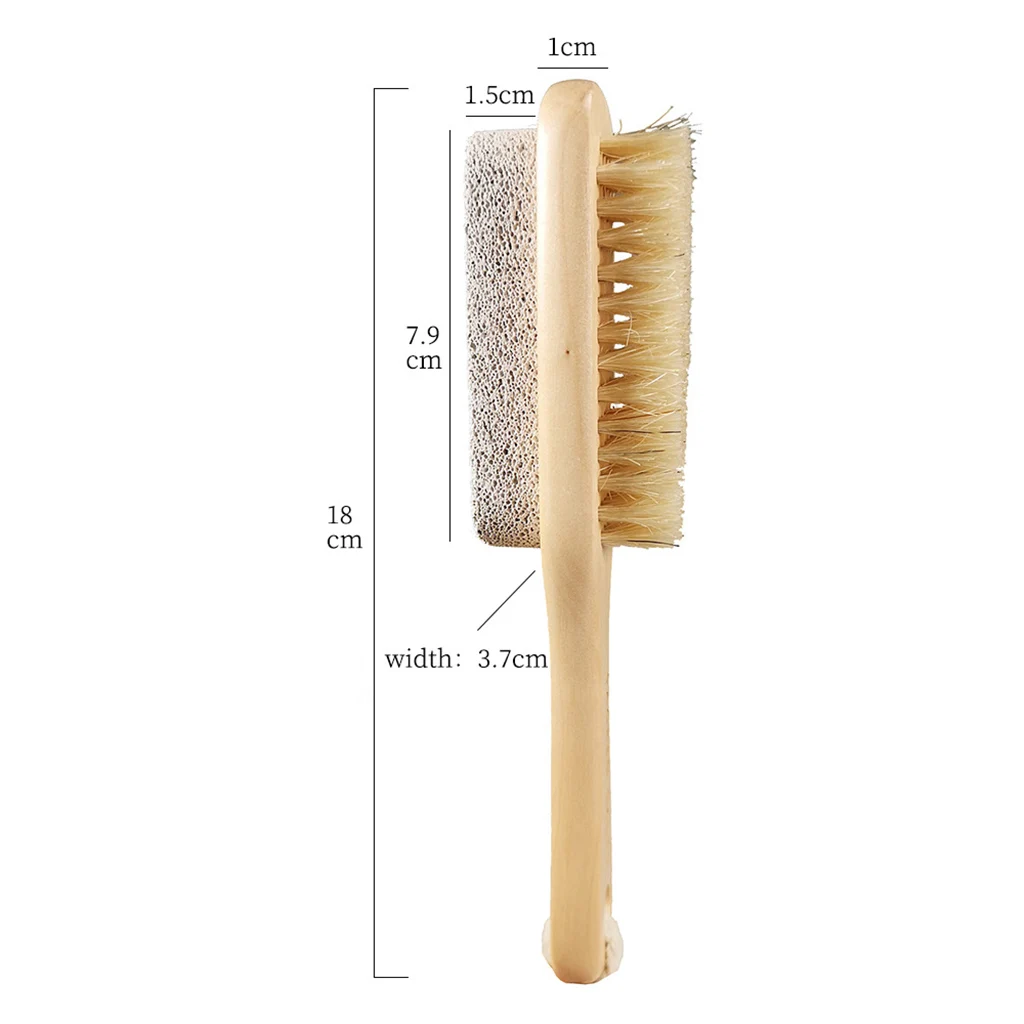 Double Sided Foot File Dry Rough Skin Remover Pumice Stone Brush for Smooth Feet