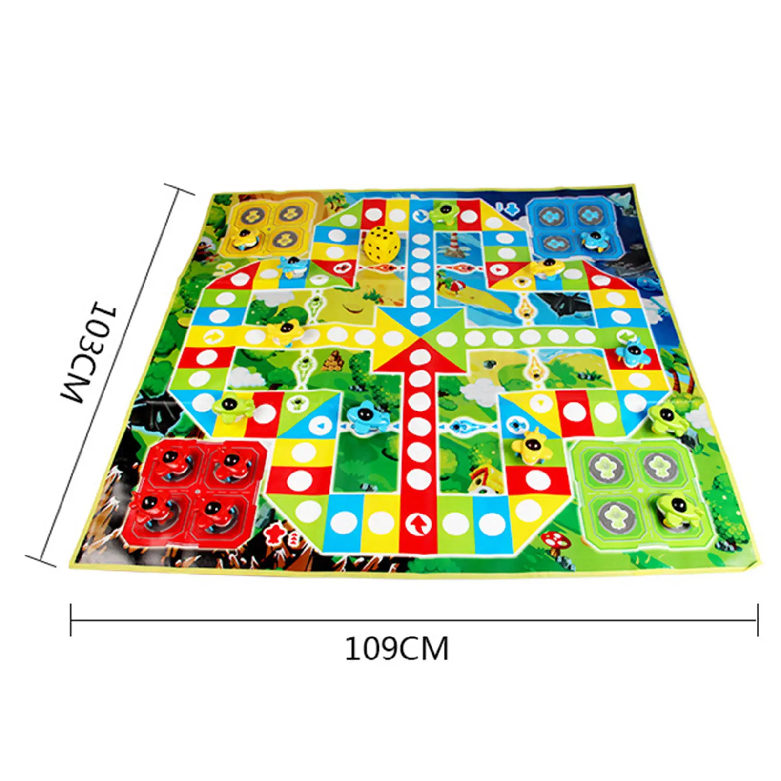 Foldable Flying Chess Carpet Games Accessories Early Education Toy Chess Rug