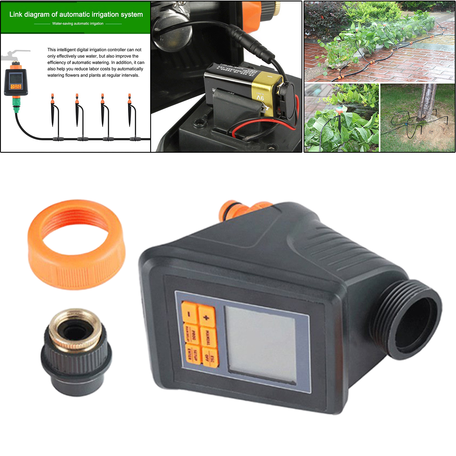 Hose Watering Timer Digital Irrigation Timer Control Device Water Saving