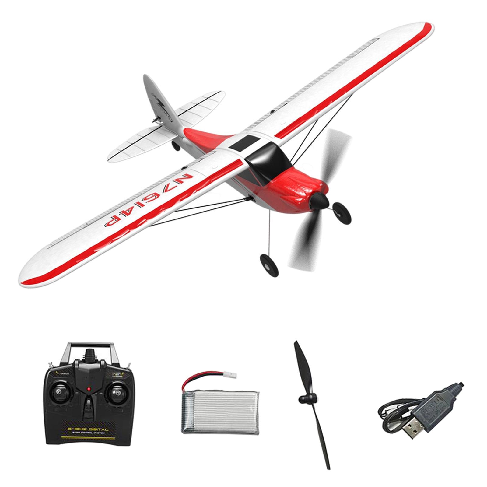 4 Channel RC Airplane 3.7V Model Toys Battery Powered Electric for Outdoor Kids Adults