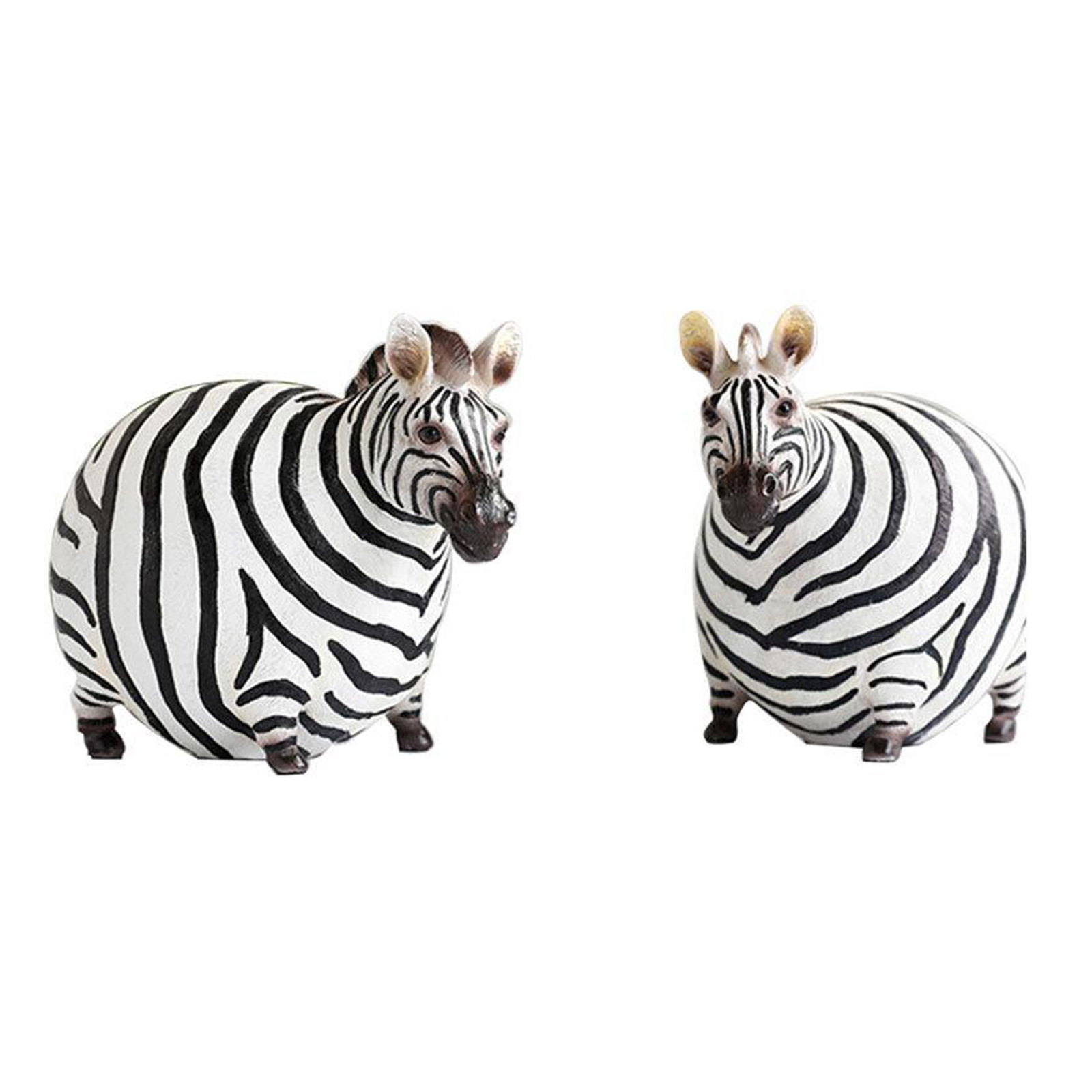 Super Cute Handmade Zebra Figurine, Resin Kids Toy, Animal Figure Model, Art Collectible, Home Office Decoration Gift