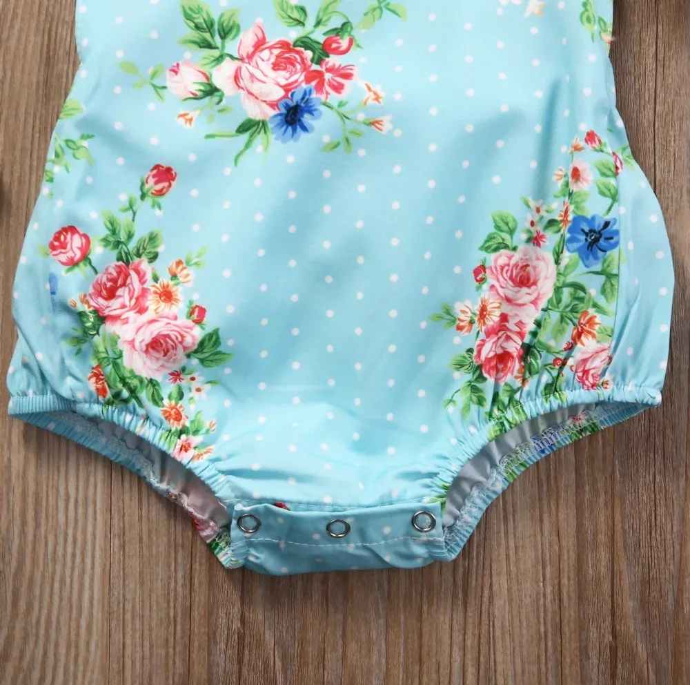 Newborn  Baby Girl Clothes Sets  Flower Ruffles Romper Sunsuit Headband Cotton Outfits Baby Summer Clothing 0-24M 2021 coloured baby bodysuits