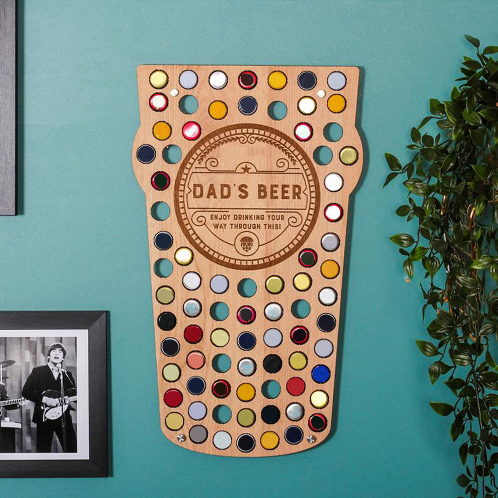 ing Wooden Beer   Collector Bracket Stand Gift for Men Home Decor