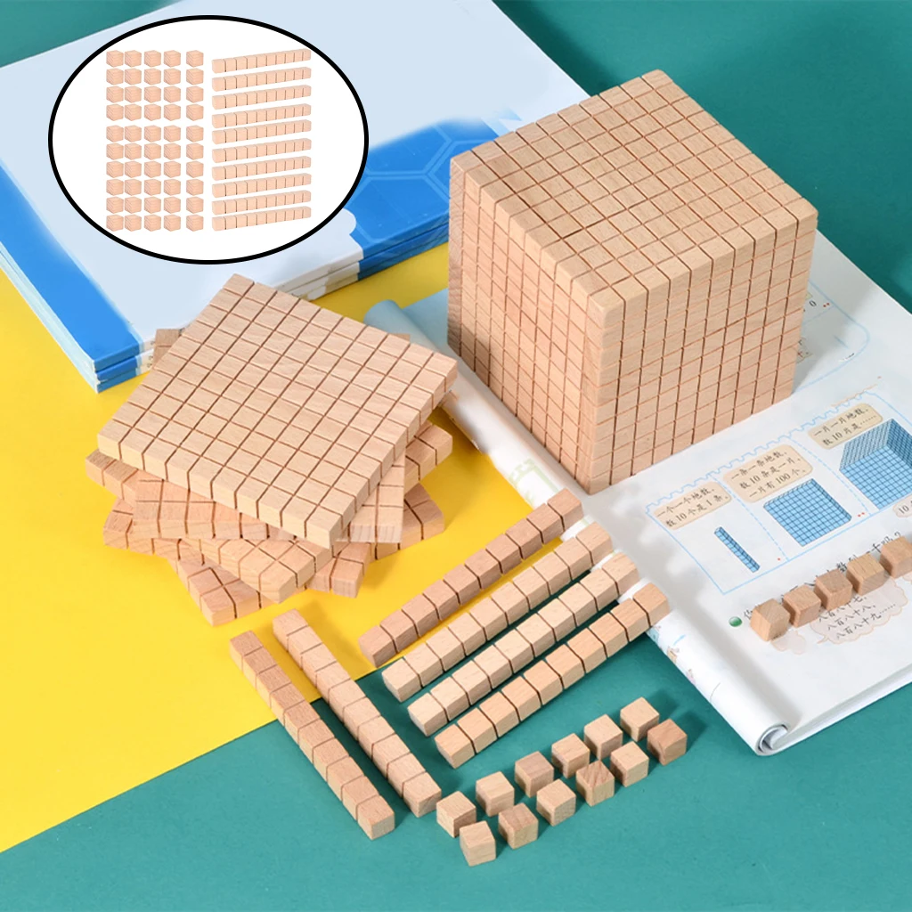 Base Ten Blocks Classroom Home Math Manipulative School Supplies Math Games Early Math Education Number Blocks Toy