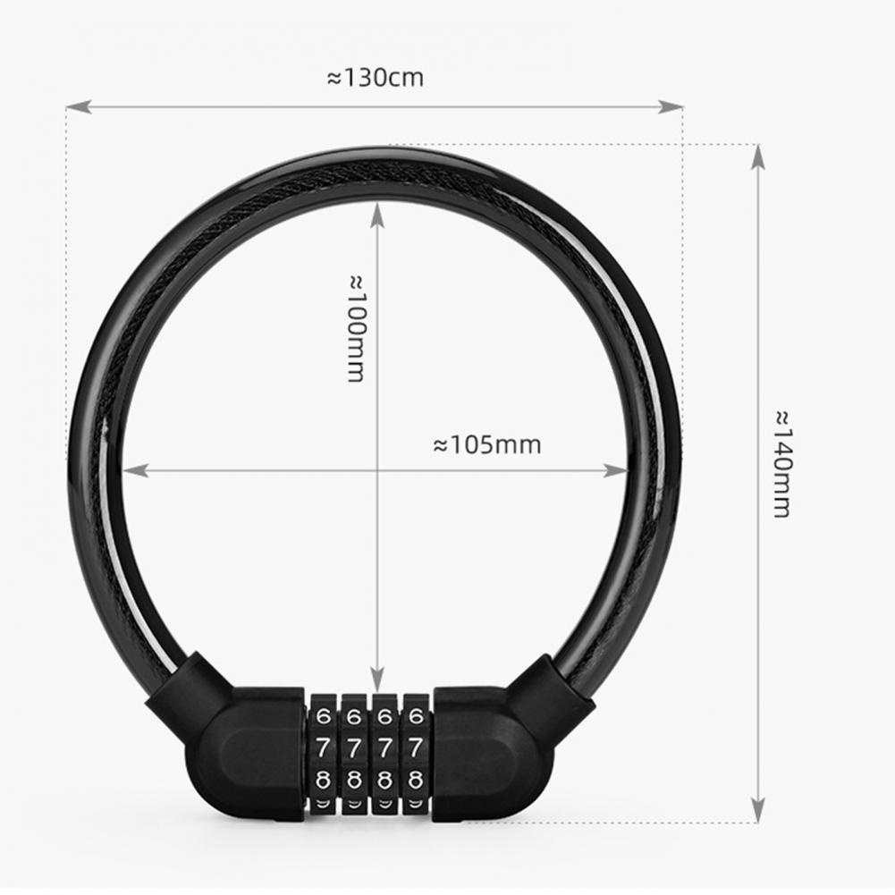 Портативный Противоугонная охранная Велосипедное кольцо с паролем замок для  горного велосипеда, Аксессуары для велосипеда Запчасти для авто | AliExpress