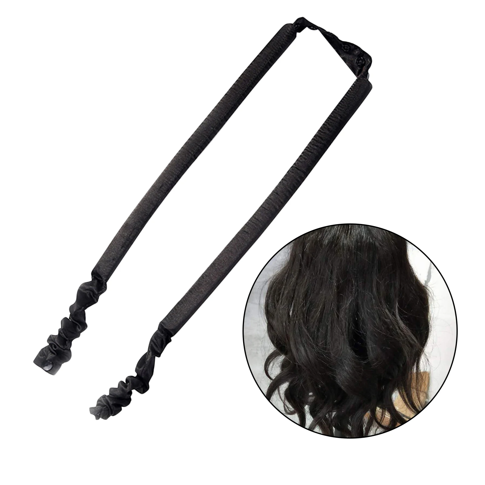 Heatless Sponge Curling Rod Silk Hair Curls Overnight Sleep Stretchable Head Band Wave Hair Curler Styling Tools