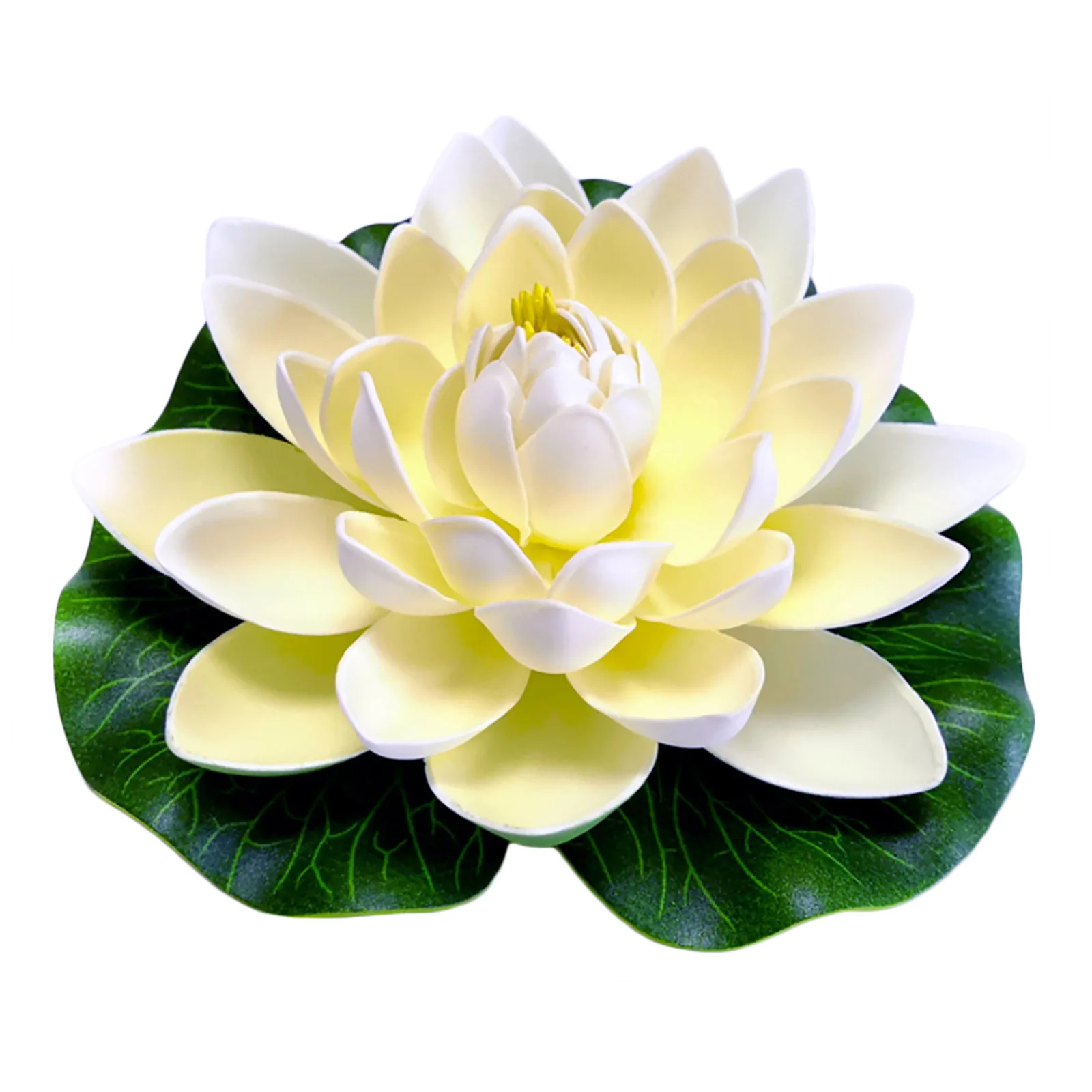 GoodFaith 18cm Artificial Lotus Flower Fake Floating Water Lily Fish Tank Ornament for Home Garden Patio Pond Aquarium Swimming Pool Wedding Decoration 