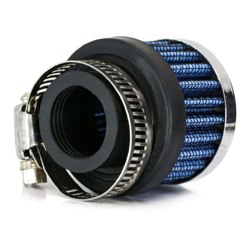 Blue 1`` Car Truck Turbo Cold Air Filter Round Cone High Flow