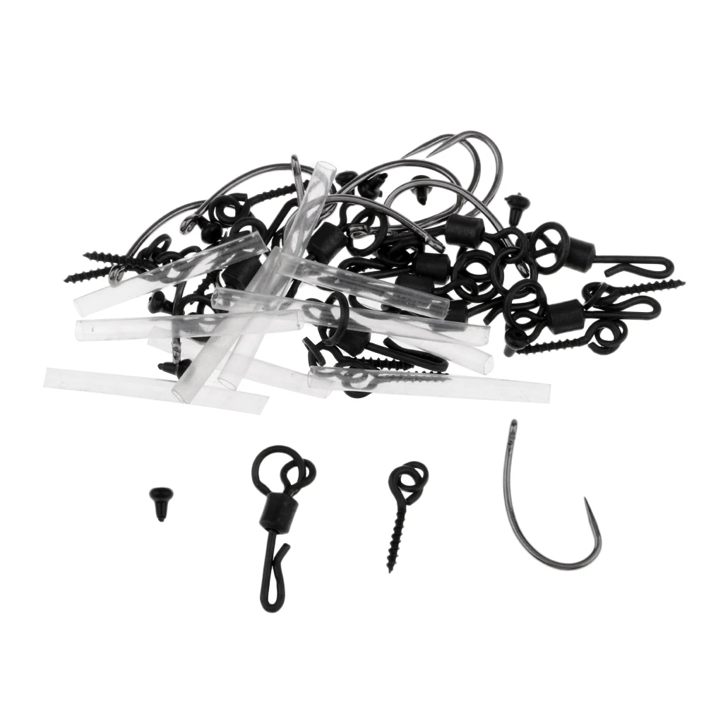10 Ronnie Rigs Carp Fishing Rigs Barbless Hooks Spinner Rigs Fishing Apparel Fishing Accessories
