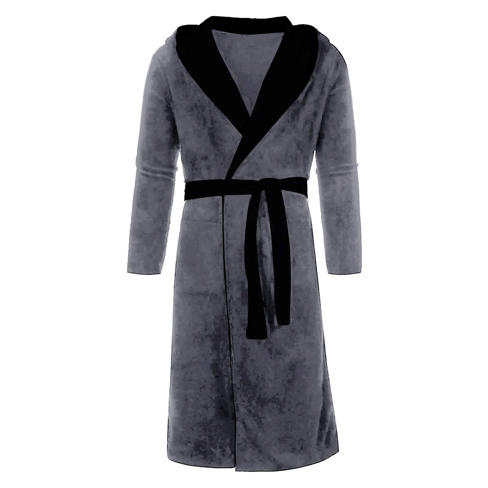 silk pj set Men's Robes Winter Lengthened Plush Shawl Bathrobe Home Clothes Fashion Long Sleeve Robe Coat Waist Pocket Robe Vestido jockey pajama pants