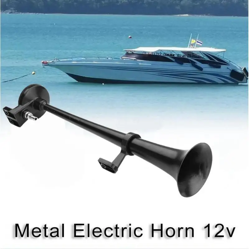 12V 150DB Super Loud Single Car Trumpet Air Horn Compressor Car Horn Speaker Kit for Cars Trucks Boats Motorcycles Automotives