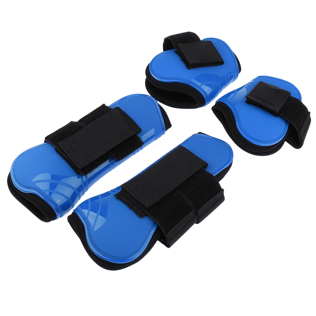 Set of 4 Stable Horse Tendon Boot Horse Front Hind Leg Protect Care Boots