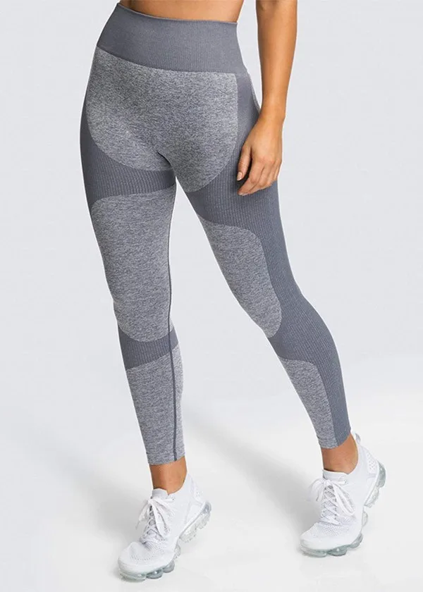 ribbed leggings 2021 Womens Knitted Moisture Wicking Pants For Woman Fitness Sports Solid Color Sexy Hip Buttocks Leggings Pantalon Femme flare leggings