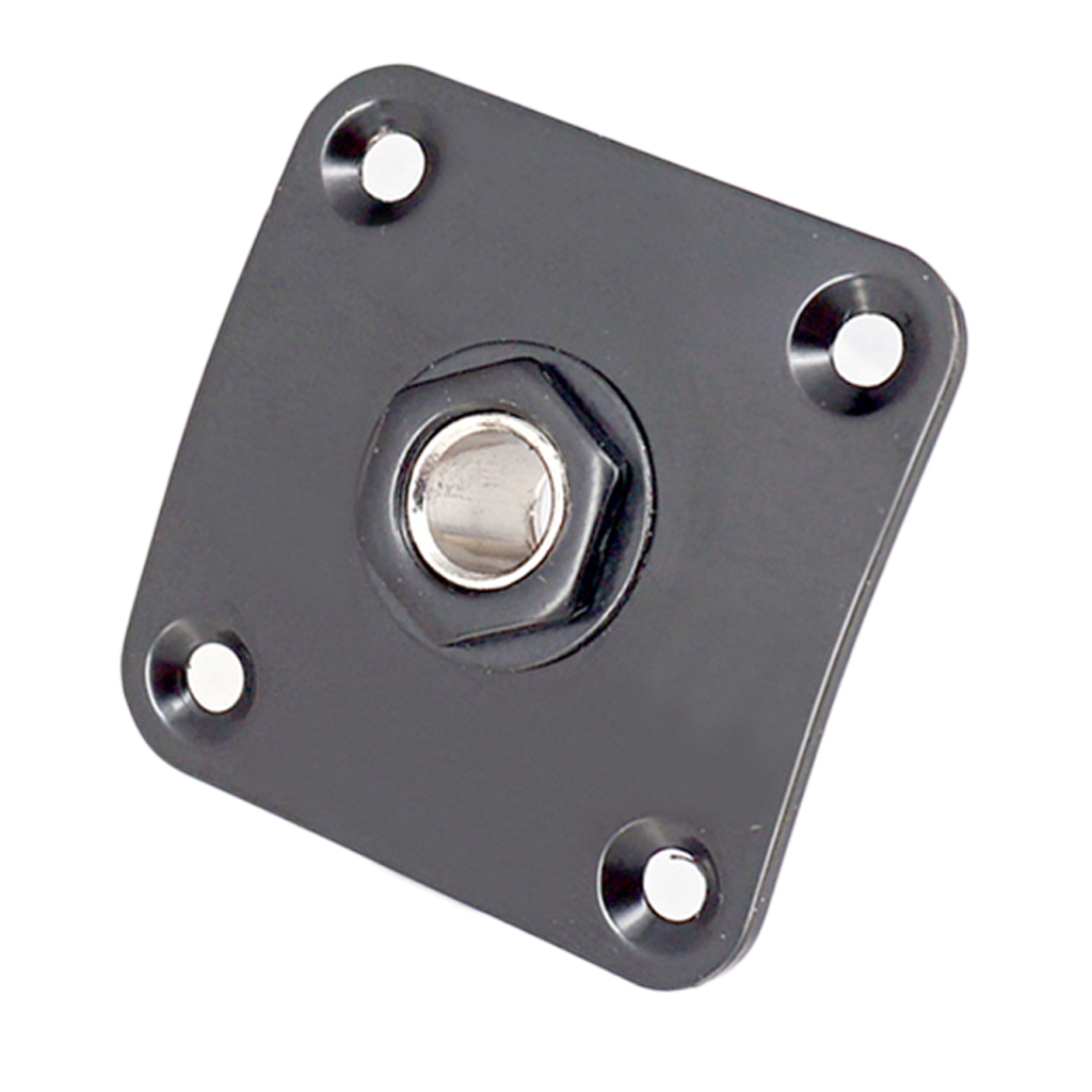 35MM*35MM Square Jack Plate Jack Socket w/ 4 PCS Mounting Screws for  Electric Guitar Parts Accessories