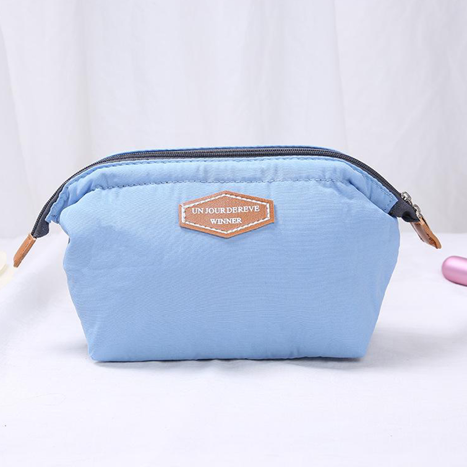 Womens Girls Funny Cotton Makeup Bag Cosmetic Bag Pouch Purse Zipper Handbag