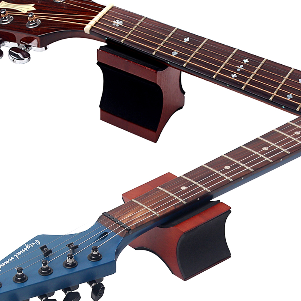 Guitar Neck Support Wood Pillow for Electric Guitar Bass Ukulele Mandolin Banjo Cleaning Repair Protect Tool Accessary