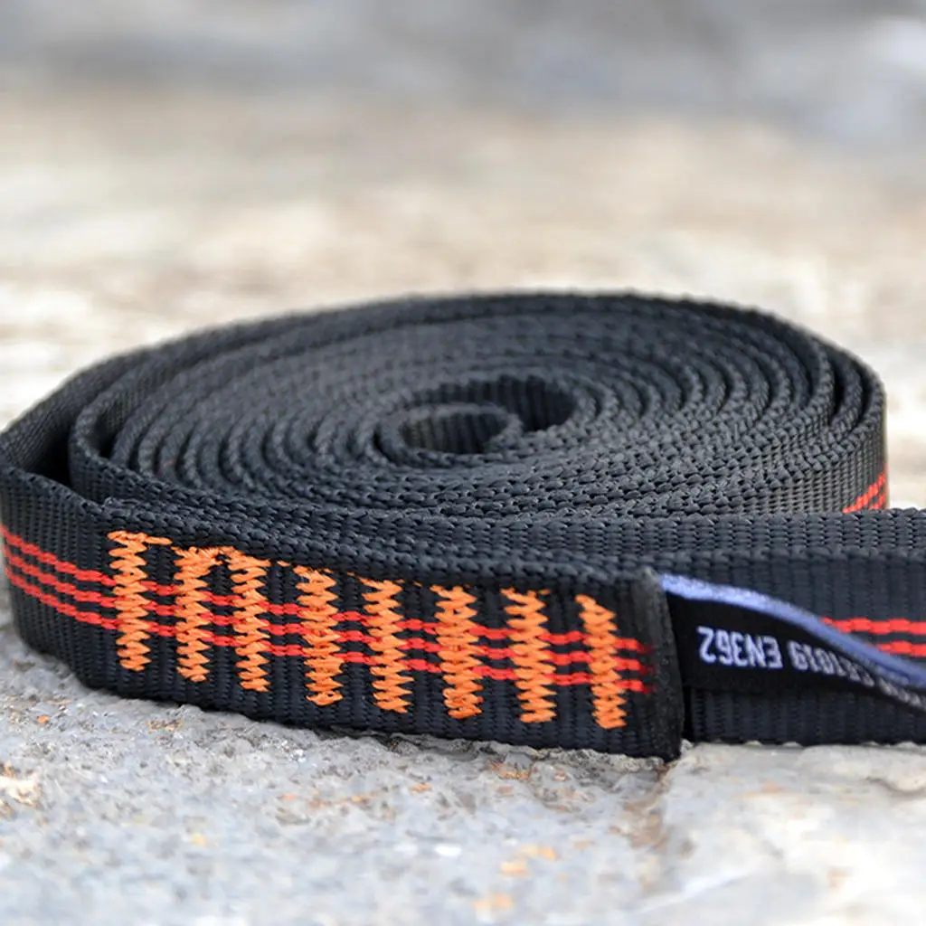 Polyester Climbing Bearing Strap Flat Belt Outdoor Rope Protector 