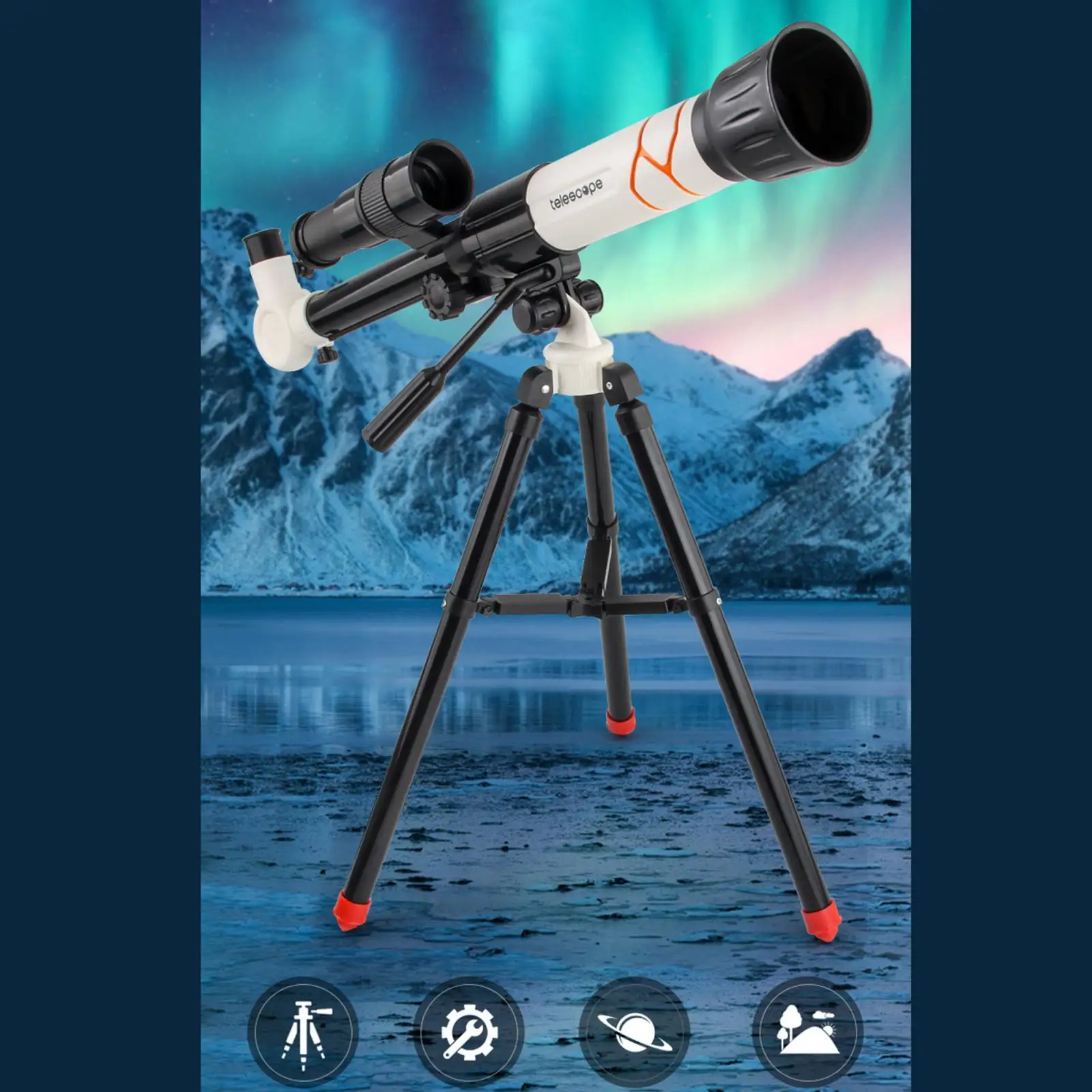 Telescópio astronômico para a astronomia, telescópios hd