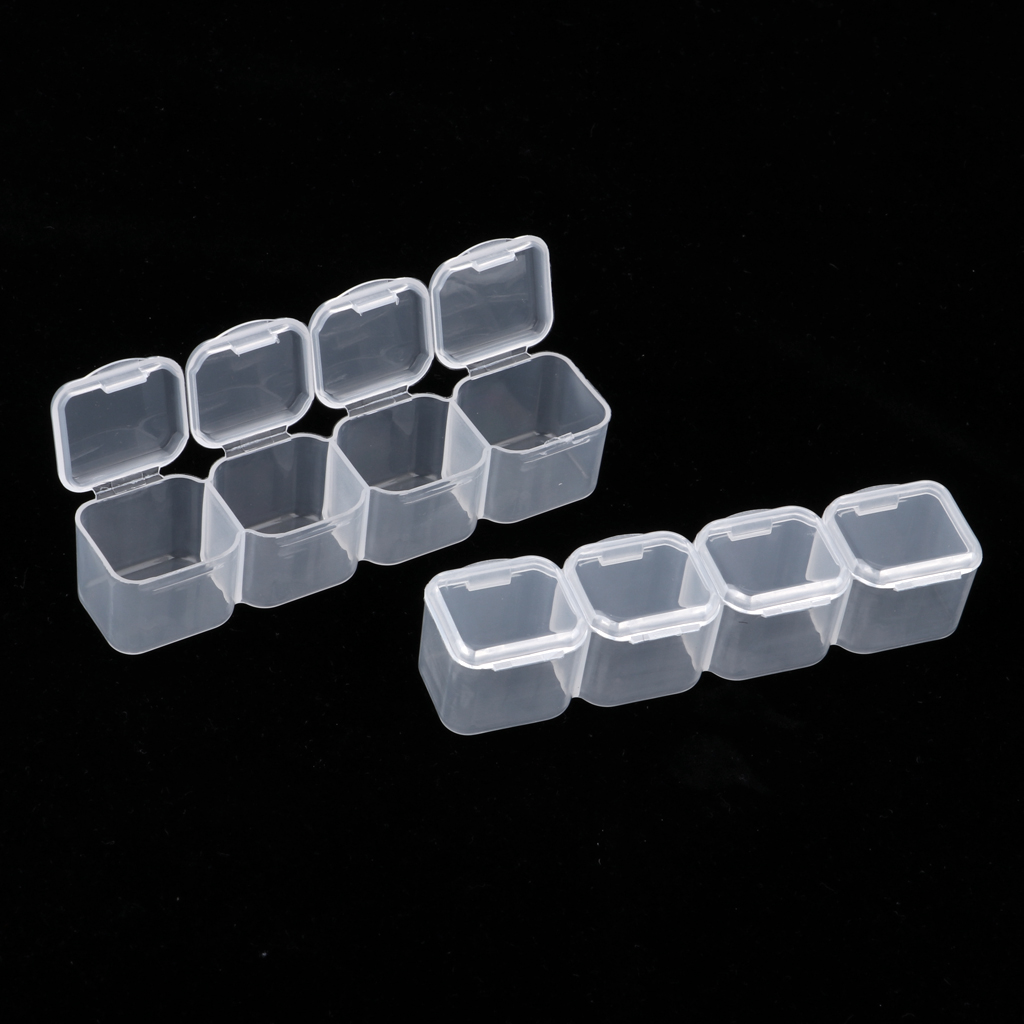 56 Grids Jewelry Dividers Box Organizer Adjustable Clear Plastic Bead Case