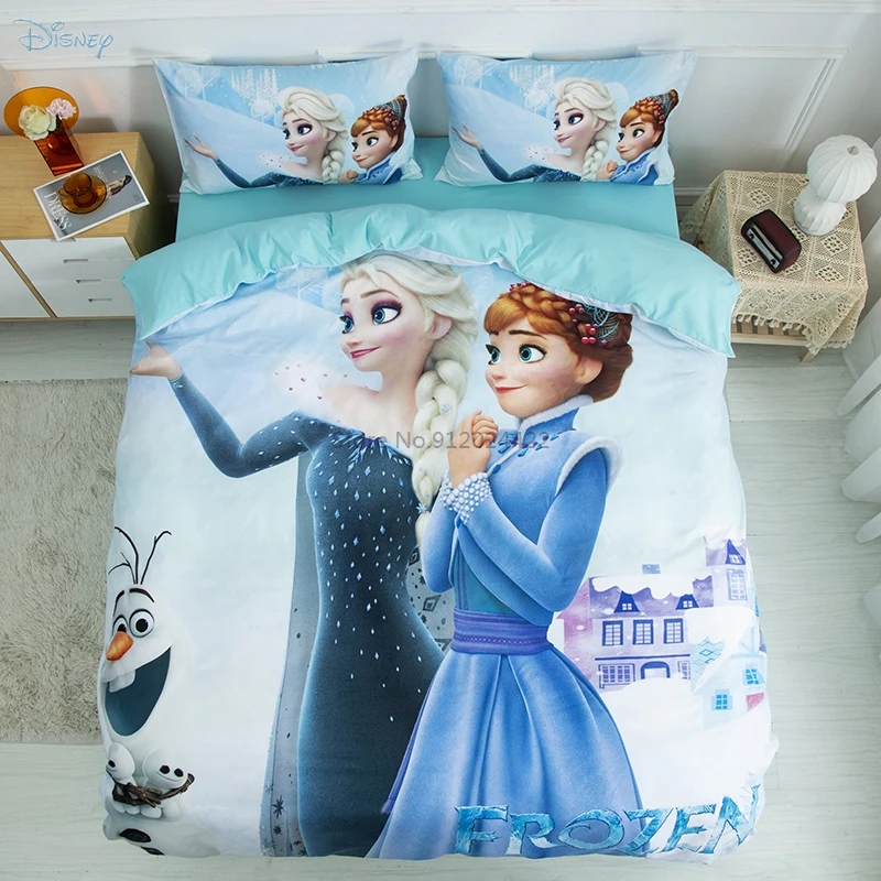 Sadaqat Global Limited Disney Frozen Sketched Snowball Single Duvet Cover and Pillowcase Set 
