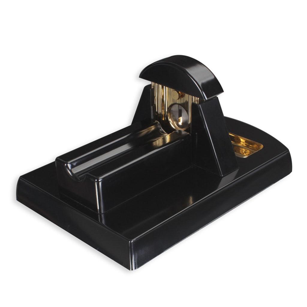 Exquisite Desktop Cigar Cutter Guillotine Single Blade Smooth Thicker Cigar Puncher for Cigar Accessories Black Adults Present