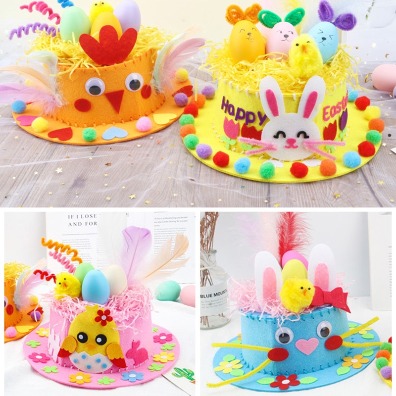 Non Woven Fabric Hat Kit Bunny Egg 