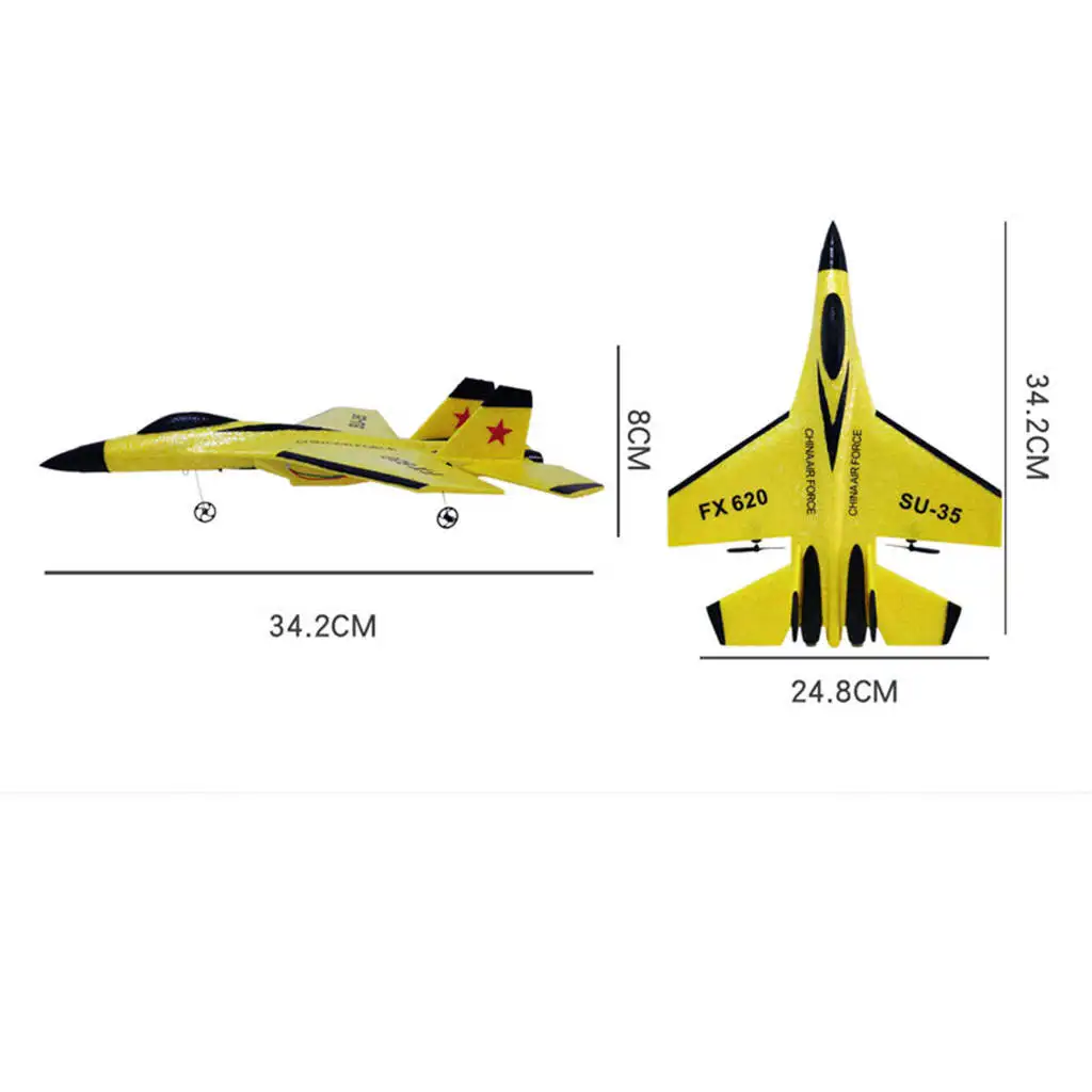 SU35 Remote Control RC Airplane Aircraft 2.4G 2CH EPP Glider Fighter Model Drone Toys RTF for Boys Adults Beginner Gifts
