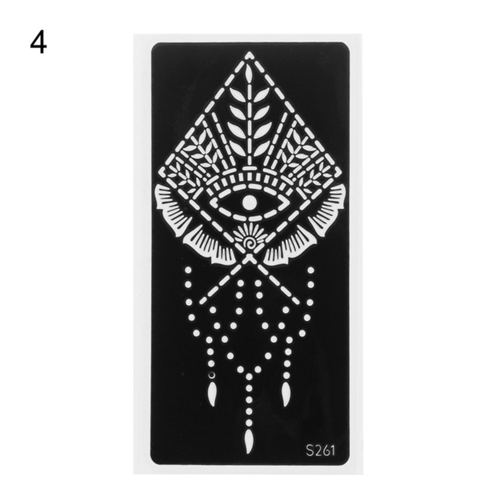 Best of 1PCs Professional Henna Stencil Temporary Hand Tattoo Body Art Sticker Template Wedding Tool India Flower Tattoo Stencil New Reviews & Tips - Image 5