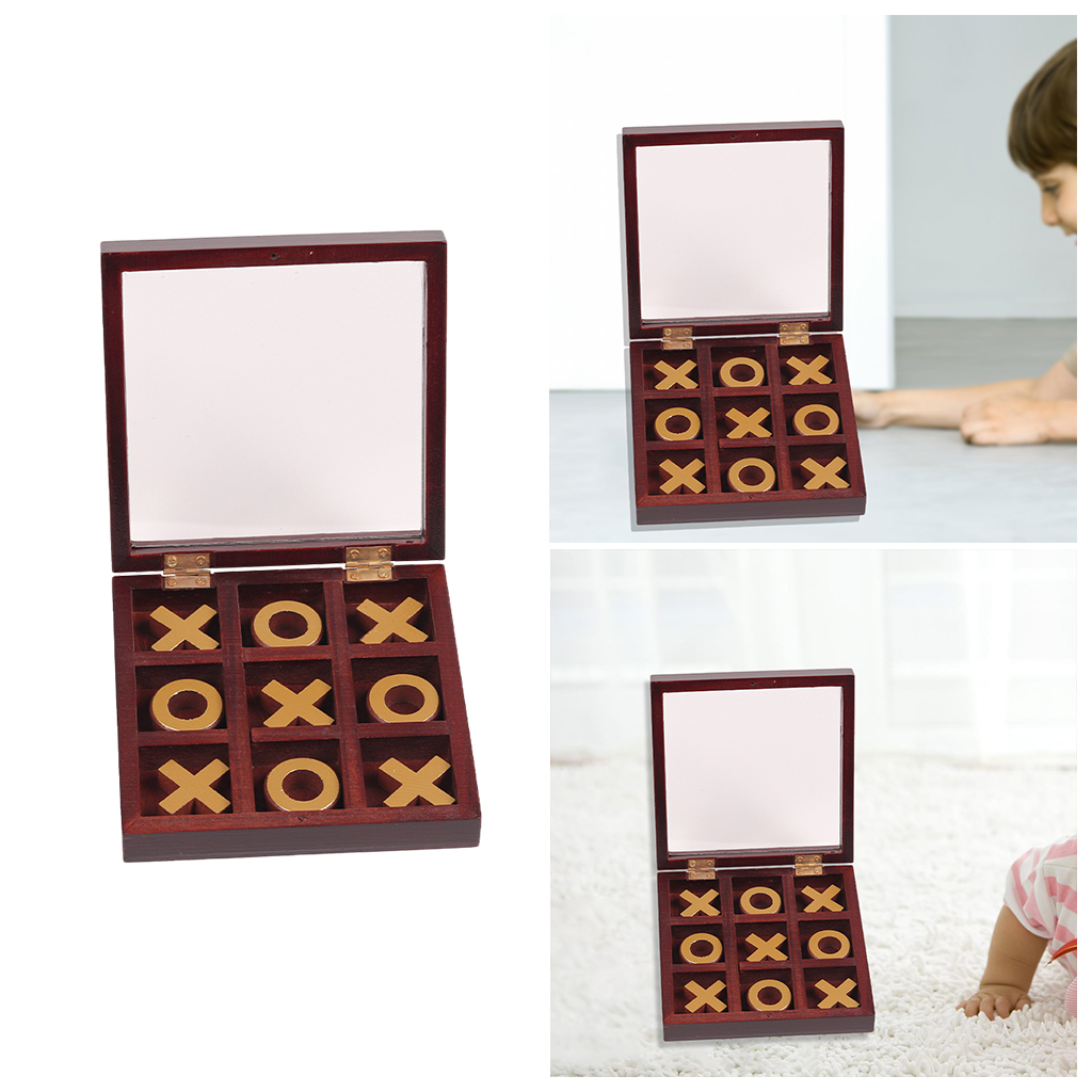 Classic Tic-Tac-Toe Game Noughts Party Set Double Battle Toy Coffee Table