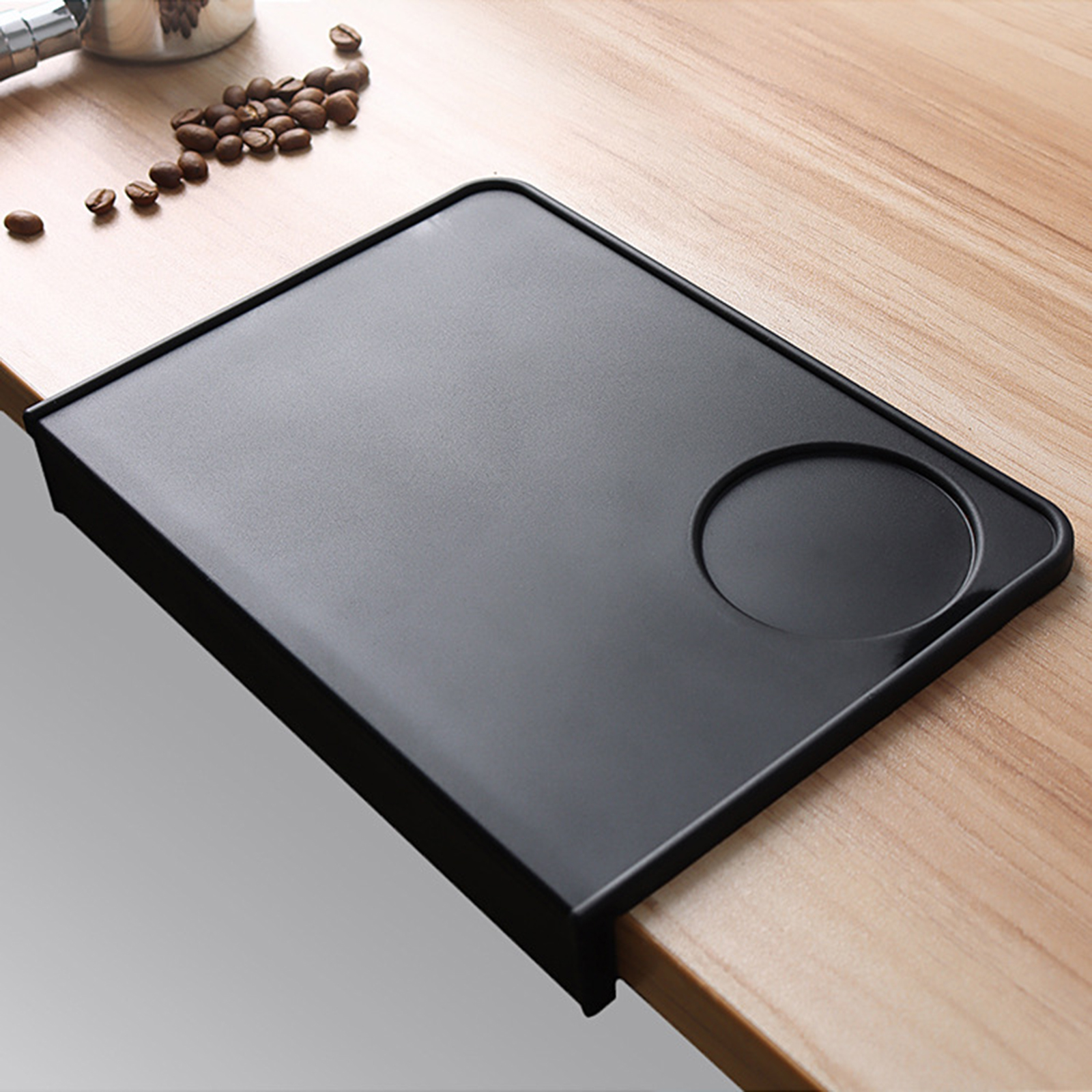 Coffee Tamper Mat Non-Slip Corner Edge Tamping Powder Pad Office Bar Shop