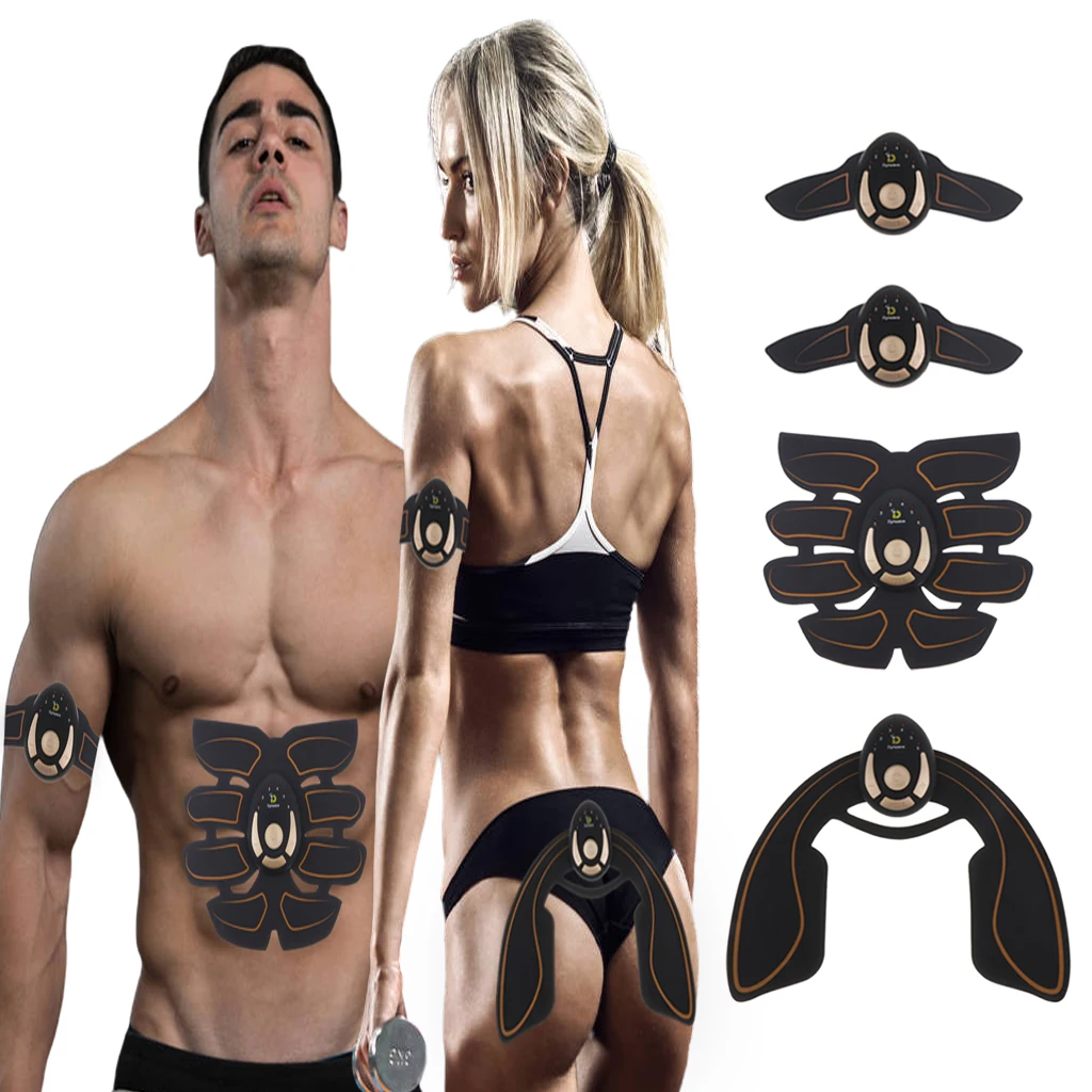 6 Pads Abdominal Muscle Stimulator Thigh Arm Sticker Arm Toning Belt Hip Trainer Buttocks Lifting Toner   Burner
