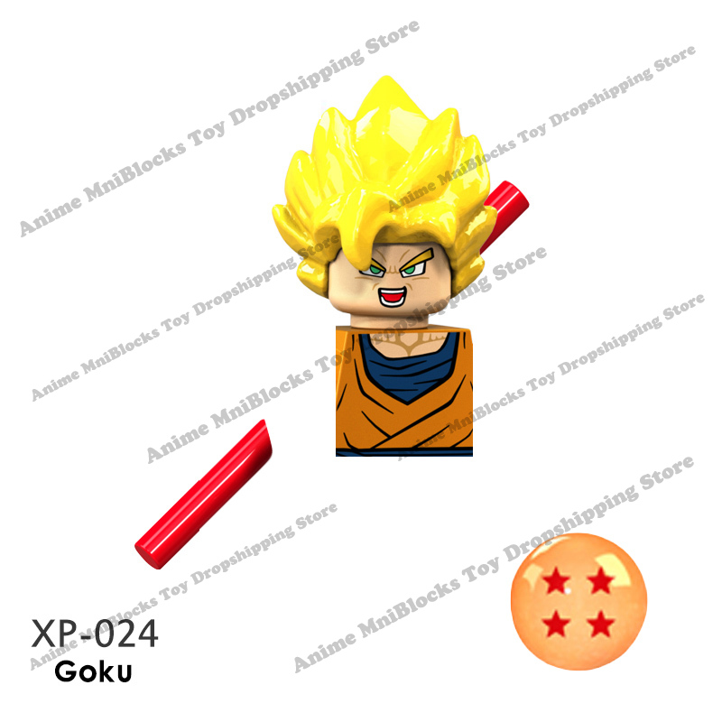 XP021-026 Single Sale Dragon Ball Z Building Blocks mini Anime Goku Action toy Figure Assemble bricks toys for children gifts