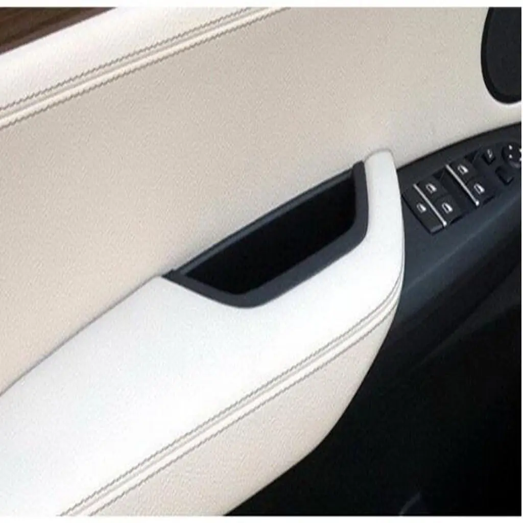 1 Piece Car Left Front Interior Door Inner Pull Handle Trim Cover For  F25 X3 X4 F26 2011-2017