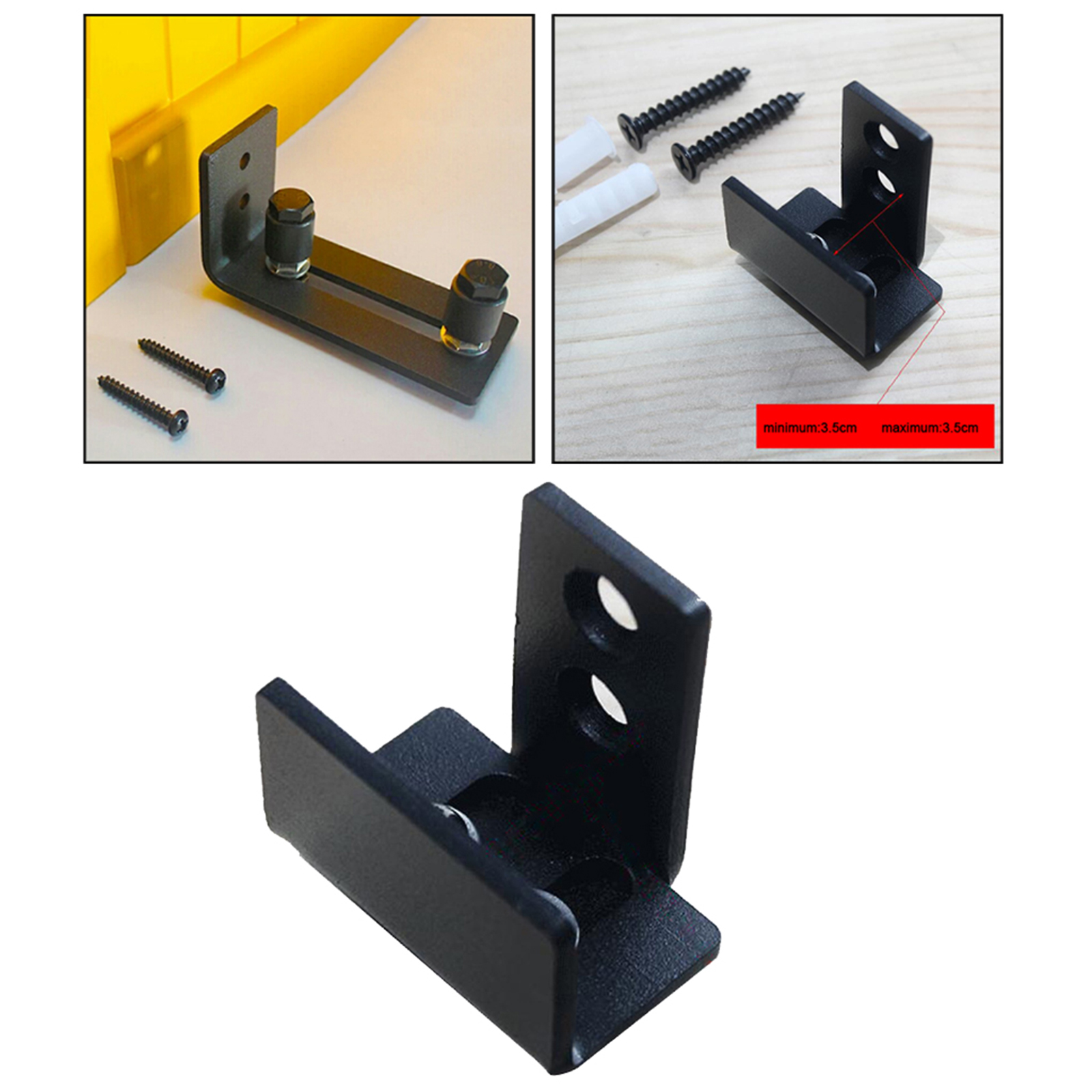 Wall-mounted wall-mounted sliding door bottom floor guide with adjustable