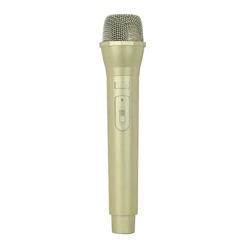 Artificial Plastic Wireless Microphone Props Fake Mic Toy Handheld Kids Microphone Toy Wireless Karaoke