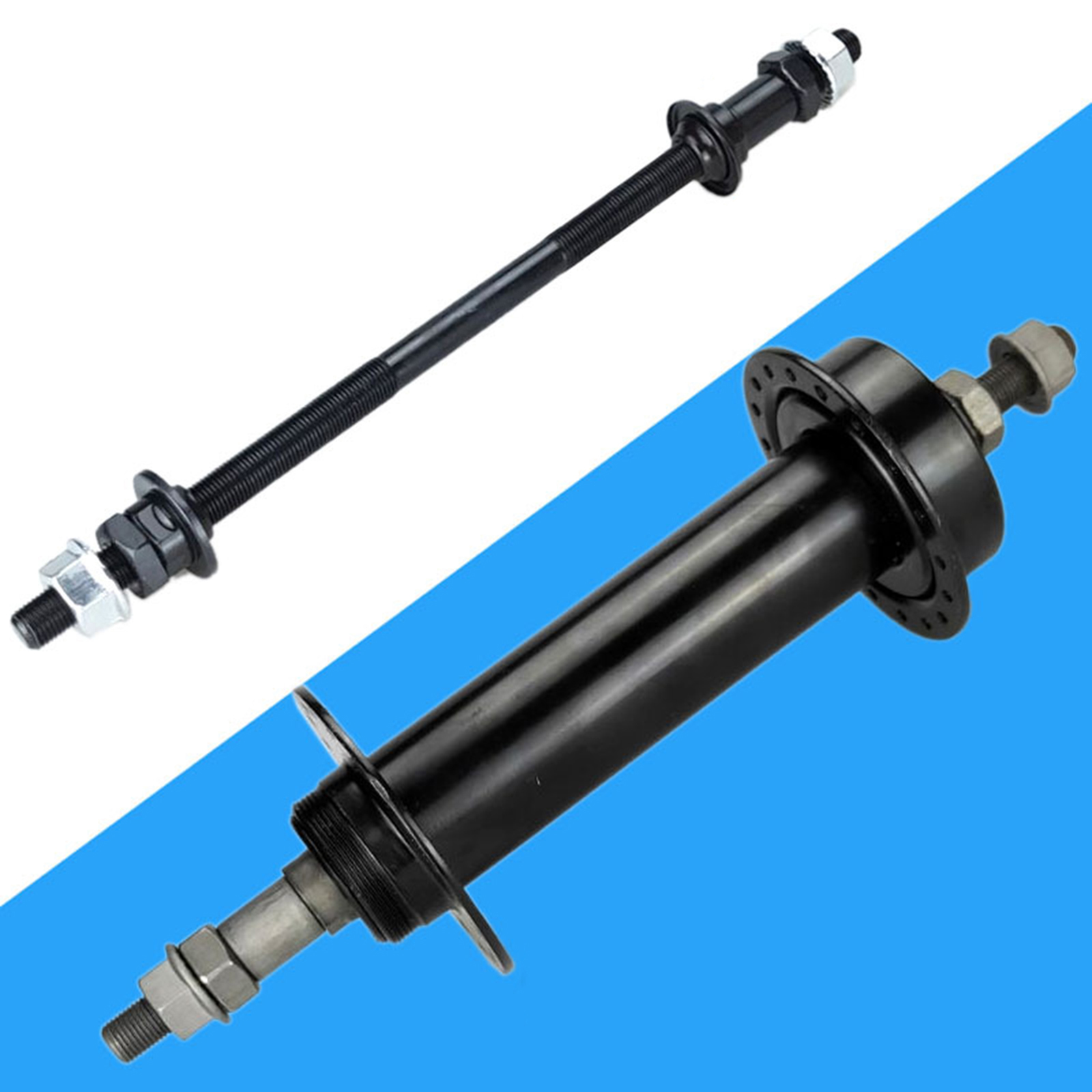 Lengthened 240mm Mountain Bike Wheel Hubs Rear Axle Refitted Solid Snow Bike Bicycle Repair Accessory Mechanic