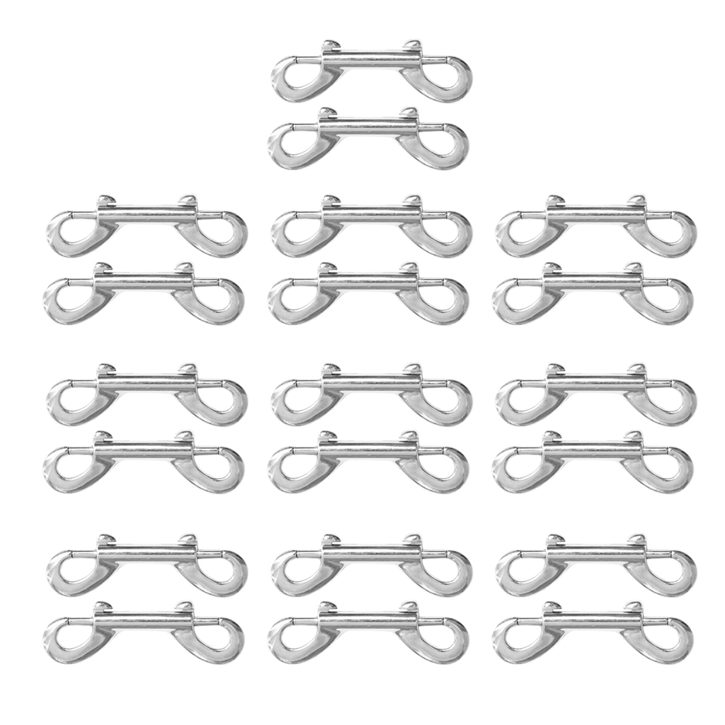 20PC Double Ended  Hook Clip Snap Hook Long  Snap Clip Heavy Duty